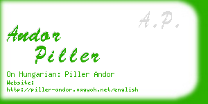 andor piller business card